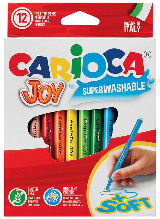 Estuche 12 rotuladores CARIOCA Joy surtidos de colores