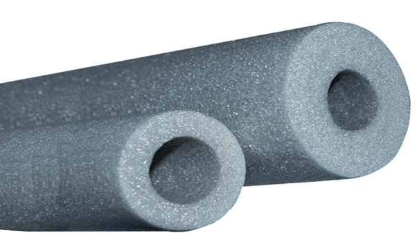 Protección tubo espuma gris 2 cm grosor - 200 x ø 2'5 cm int.