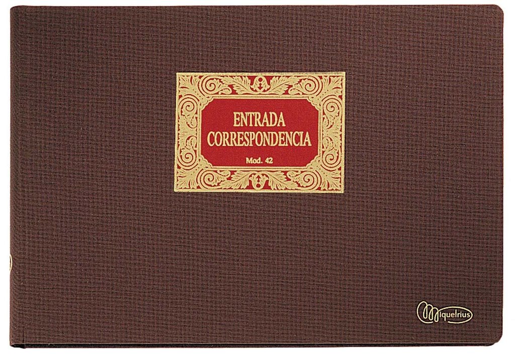 Libro registro entrada correspondencia Folio 100 hojas
