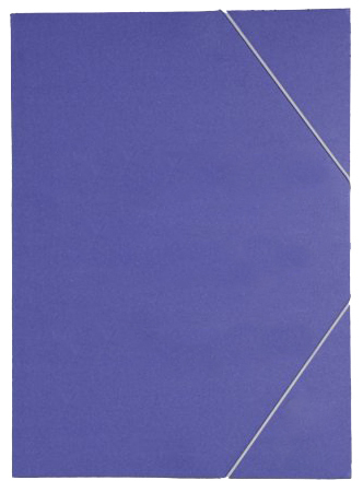 Carpeta cartón corriente azul mate Folio gomas