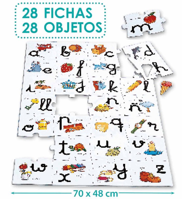 Macro puzle abecedari