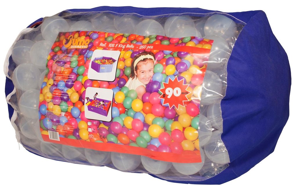 Saco 250 bolas transparentes para piscina ø 8,5 cm